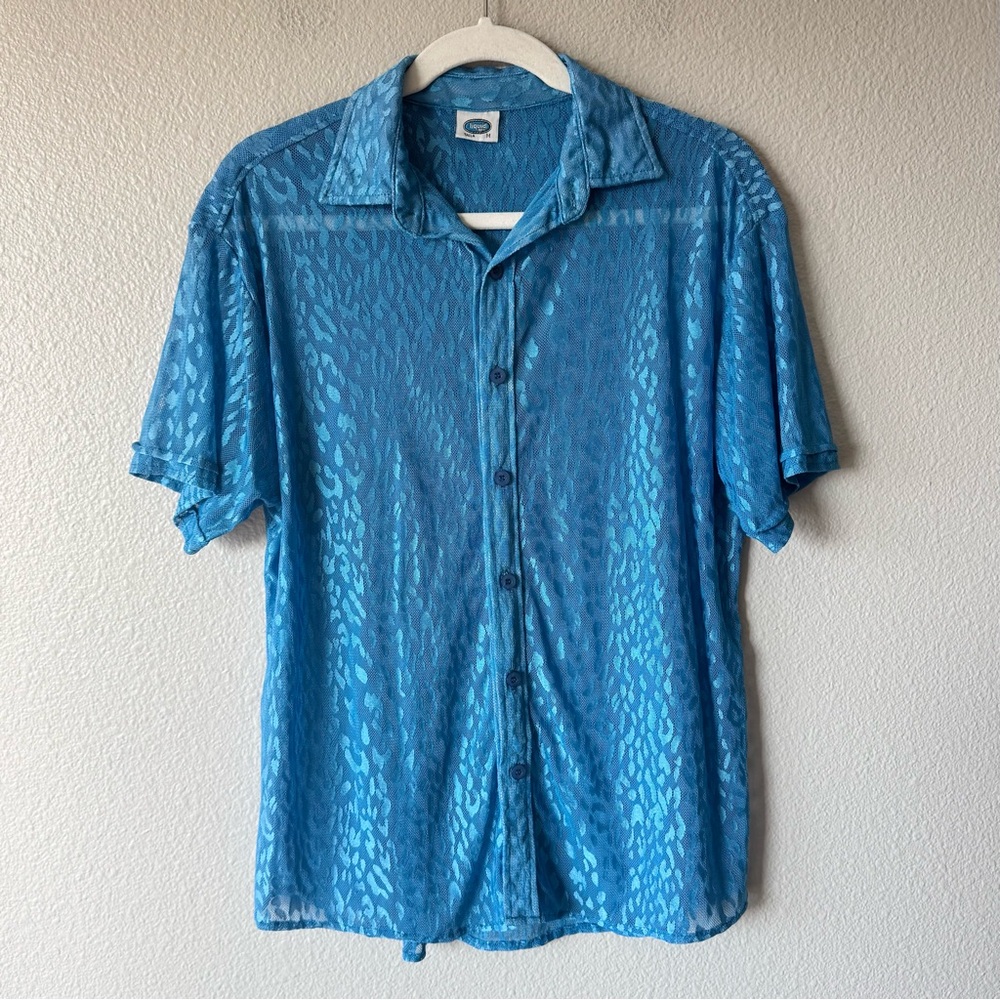 Vintage Liquid Men Sheer Shirt